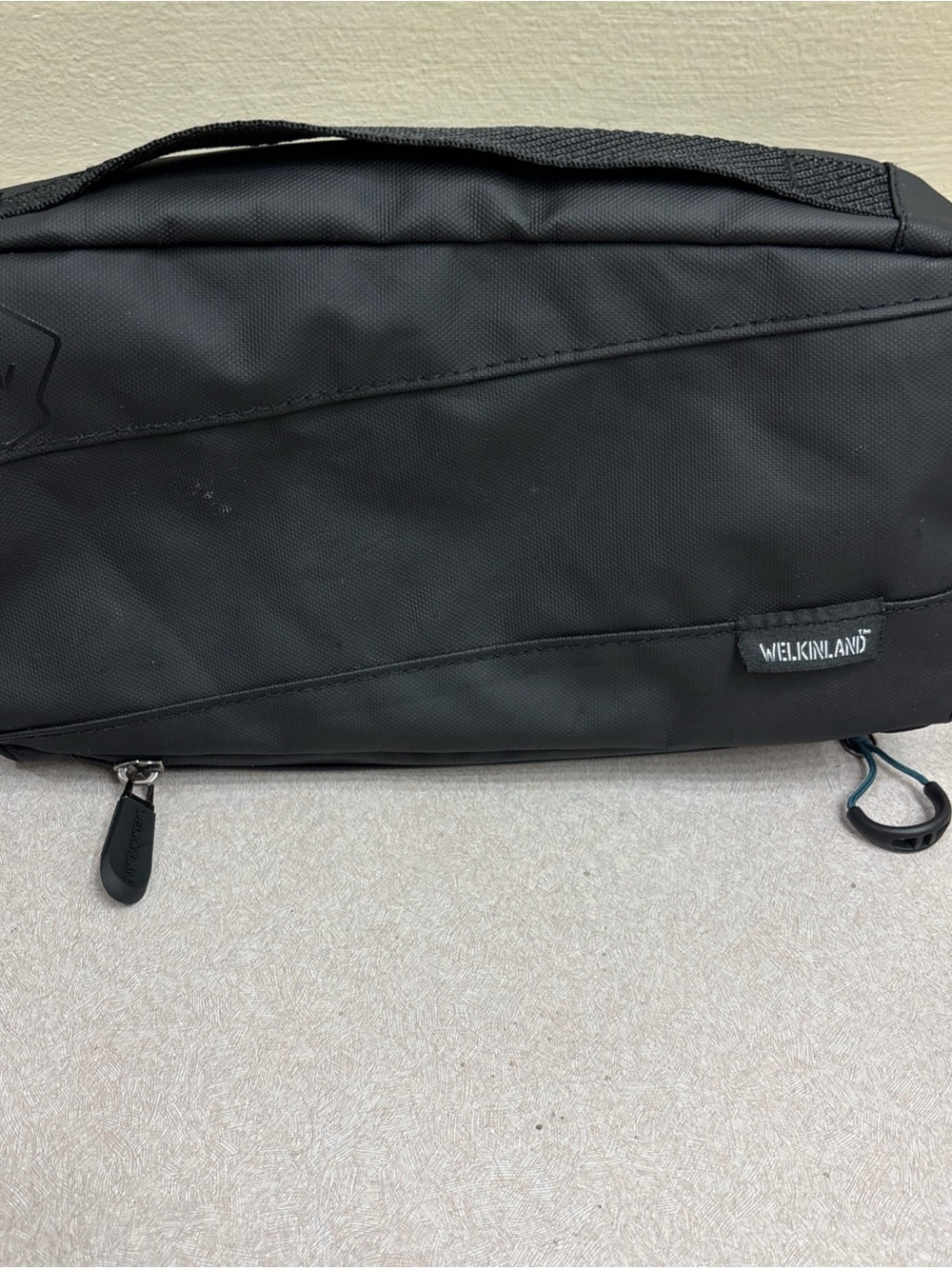WELKINLAND Hanging Toiletry Bag Men Tactical Travel Organizer Dopp Kit Black